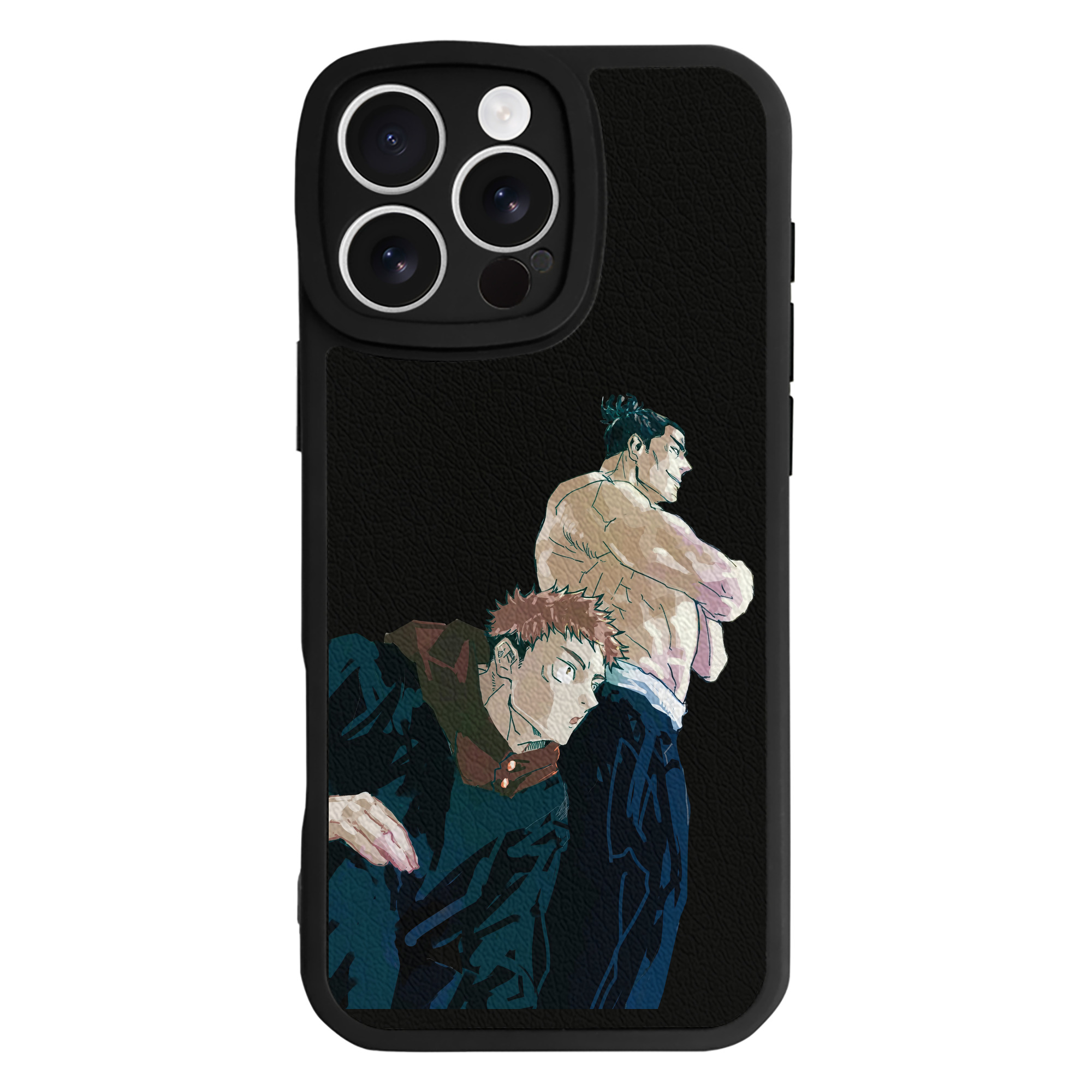 （画像用） 呪術廻戦 Jujutsu Kaisen 【iPhone 16シリーズ対応】シリコンスマホケース（レザー調） 材質：シリコン
